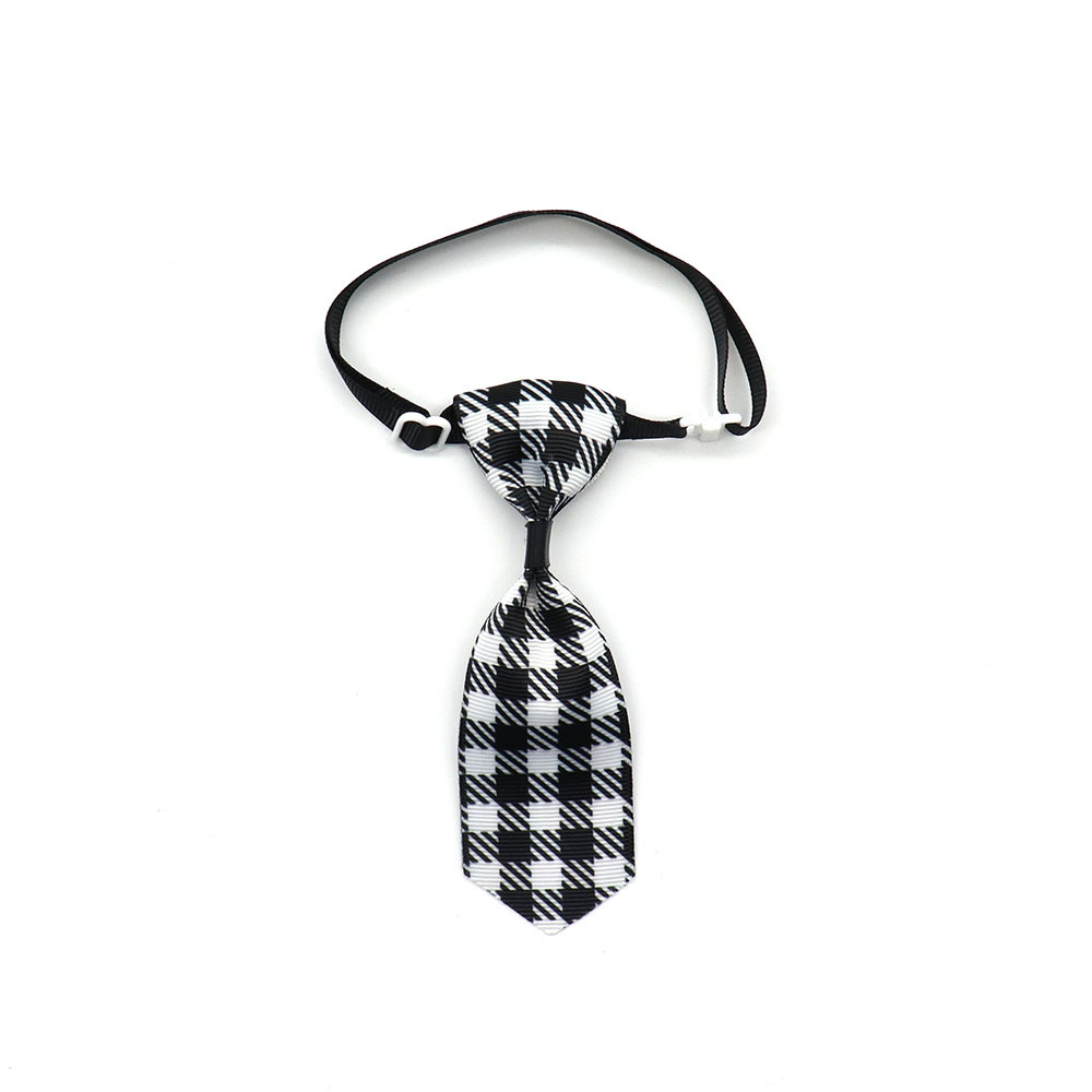 Mode Chien Chat Cravate Collier Accessoires Plaid Rayé Noeud Papillon Pour Animaux De Compagnie display picture 6