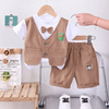 Summer set, children's summer clothing, western style, with short sleeve, wholesale