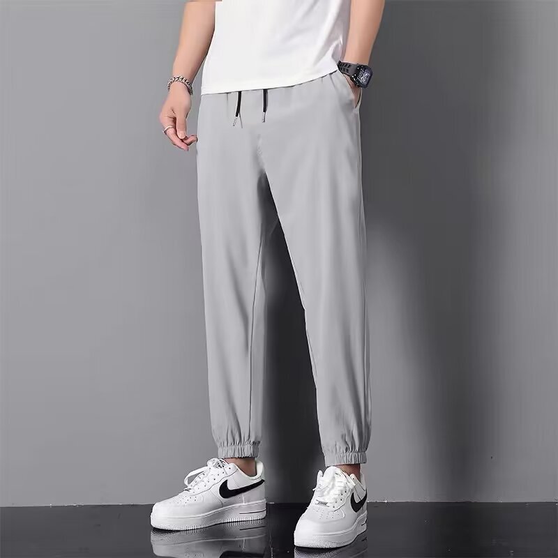 American-style Cropped Pants Men's Summer Thin Loose Quick-drying Sports Basketball Pants Casual Long Pants Men's American-style Cropped Pants Men's Summer Thin Loose Quick-drying Sports Basketball Pants Casual Long Pants Men's