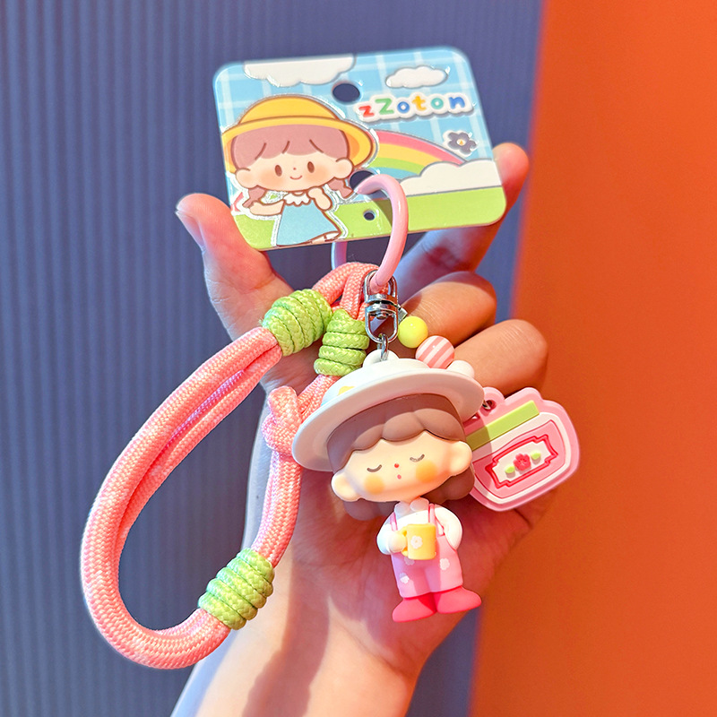 Offizieller Schreibtischkönig, Traumtagebuch, Schlüsselanhänger, Cartoon-Puppe, Mädchen, exquisiter Rucksack-Anhänger_voghion.com