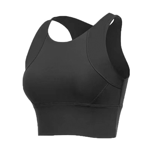 Integrated Shock Absorbing Sports Bra Running Breathable Full Cup Yoga Backless Bra Women's  New Fitness Tank Top