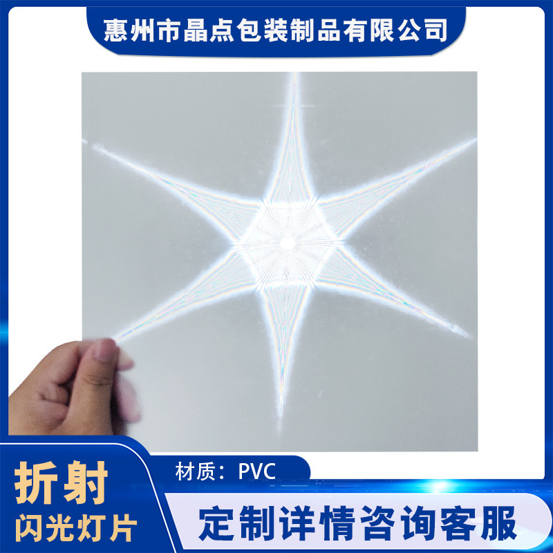 Pvc Refraction Film 3D Pattern Plastic Sheet Laser Sheet Light Reflective Projection Film Glass Lighting