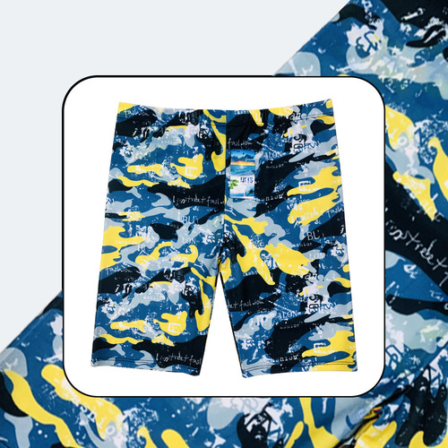 Stylish New 5-Finger Swim Trunks for Men Professional Thickened Swim Trunks Suitable for 200 Pounds Plus, 5-Finger Beach Shorts