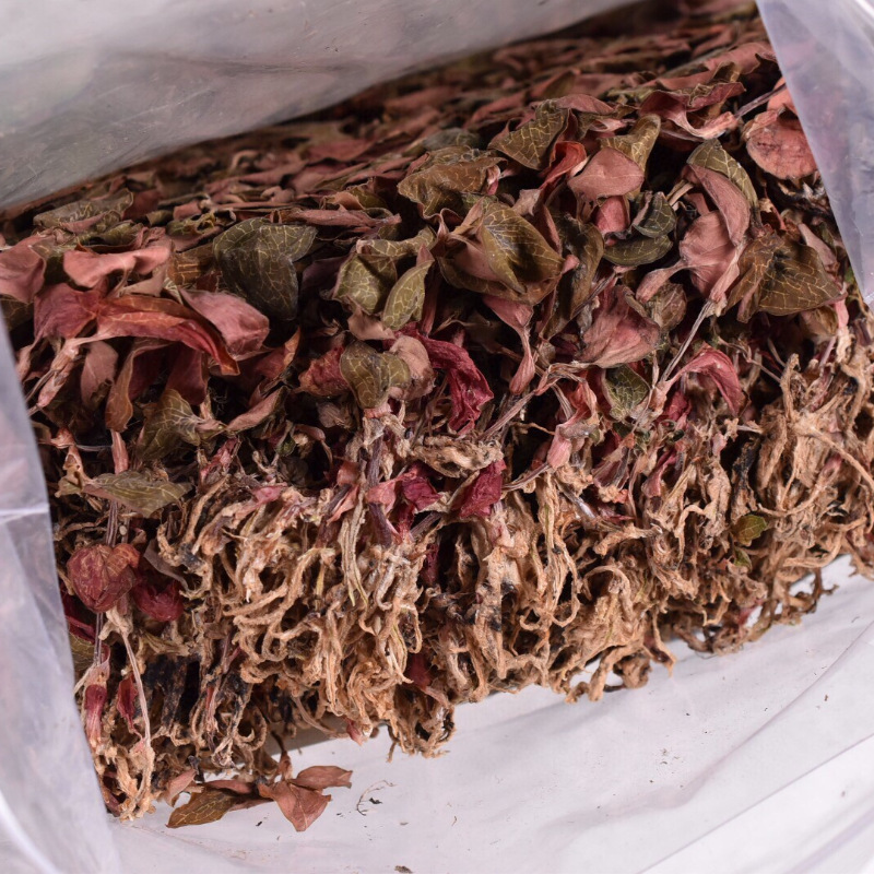 Fujian Golden Thread Ophiopogon Under-forest Planting Whole Plant No Broken Red Rain Sharp Leaf Whole Dried Product Pure Leaf Can Brew Tea Stew Soup Ingredient