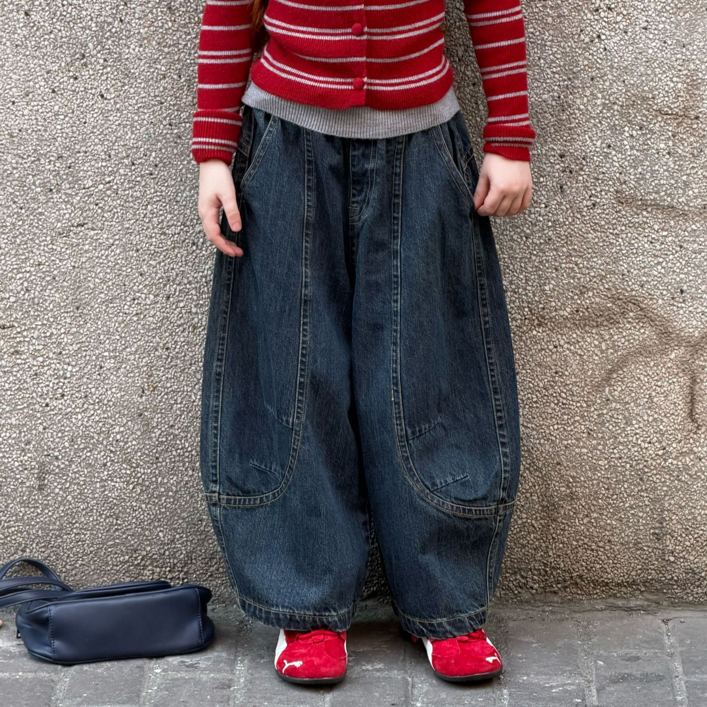 Girls' Scythe Jeans Children's Pants 2026 Autumn New Fashionable Loose Casual Pants for Young Girls