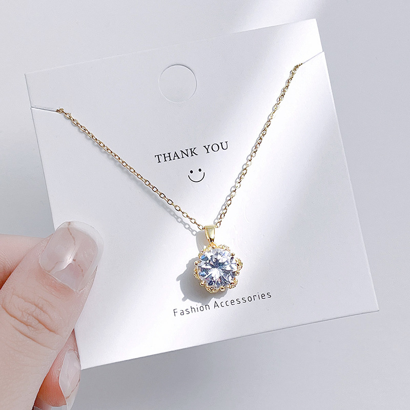 Streetwear Bow Knot Titanium Steel Inlay Artificial Gemstones Charms Pendant Necklace display picture 5