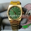 Golden plaid surface dark green
