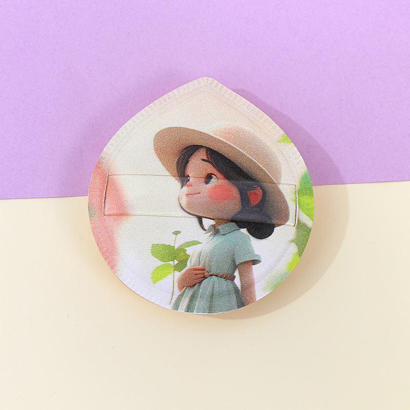 100 puntos de algodón de azúcar soplo Q bomba fábrica realista personalizado estilo lindo poliuretano maquillaje esponja impresión de cojín de aire