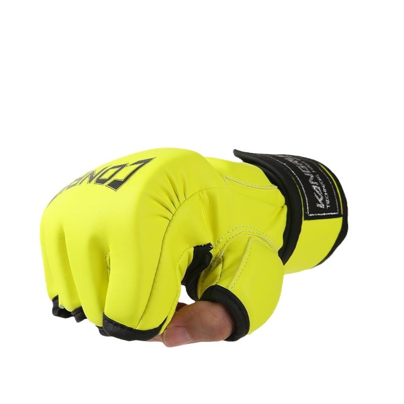 Guantes de medio dedo personalizados de procesamiento OEM Guantes de lucha de UFC Guantes de MMA Entrenamiento de combate Guantes de boxeo profesionales
