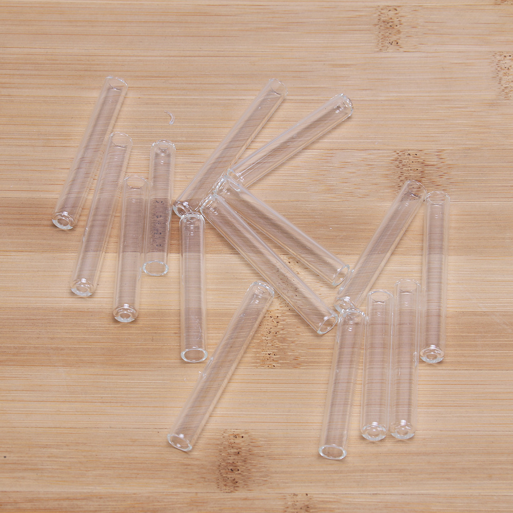 供应直径8*50高硼硅仓鼠饮水器透明玻璃管玻璃水嘴仓鼠喝水壶水嘴