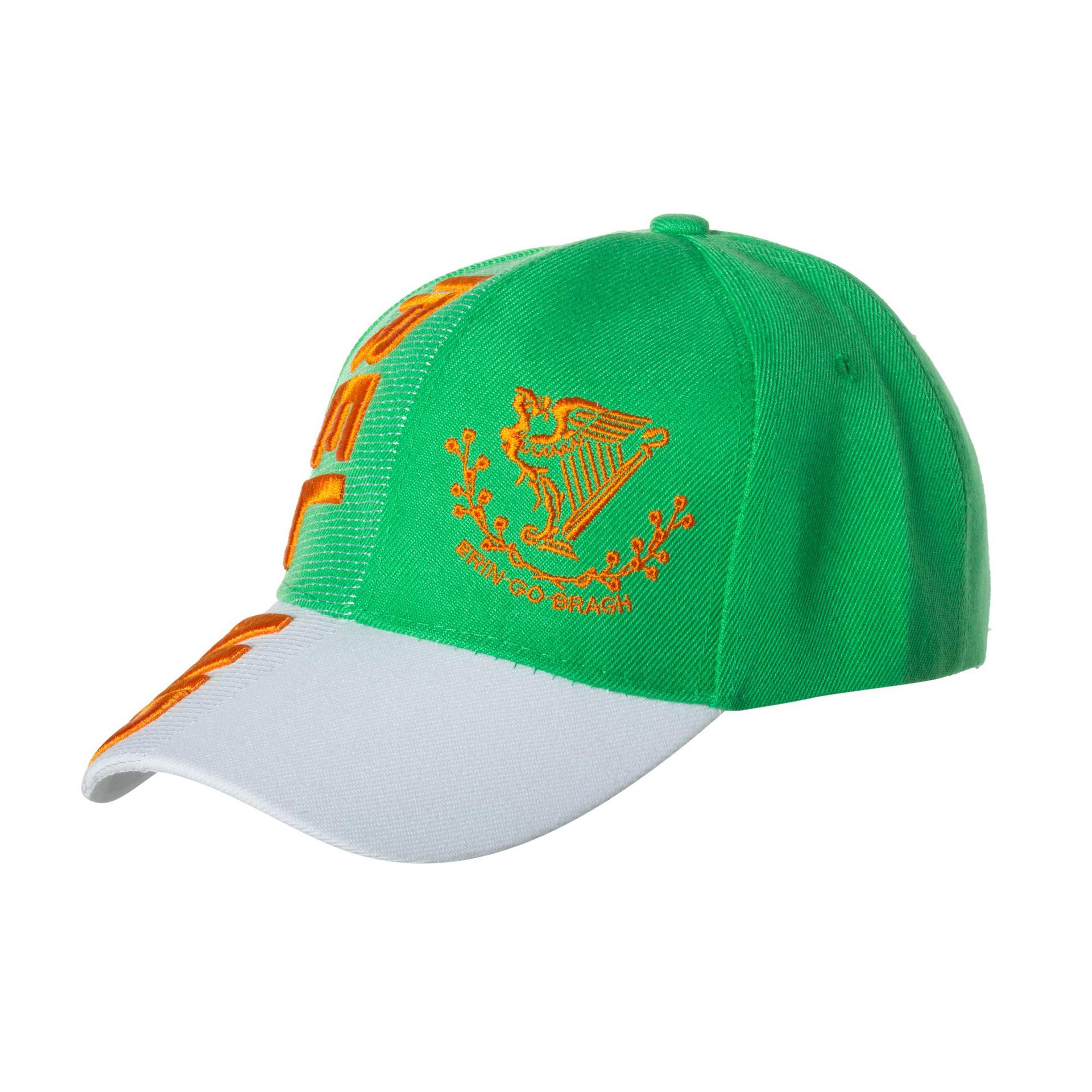 Bandera irlandesa sombrero de béisbol personalizado 3D estereoscópio bordado logotipo sombrero