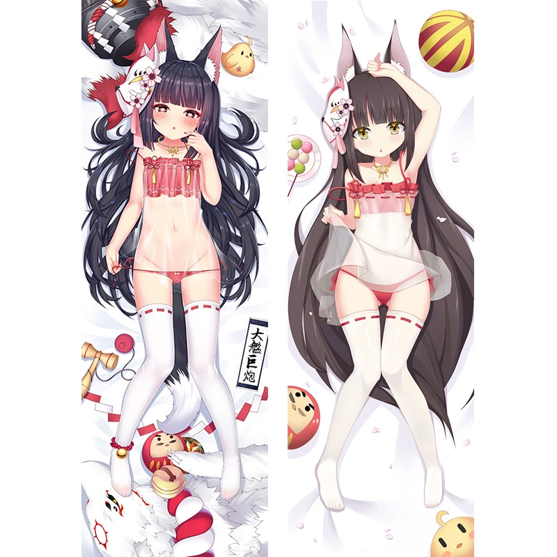 Наволочка для подушки в стиле Azur Lane Nagato лоли, полутелая, для обнимания, длинная наволочка для подушки