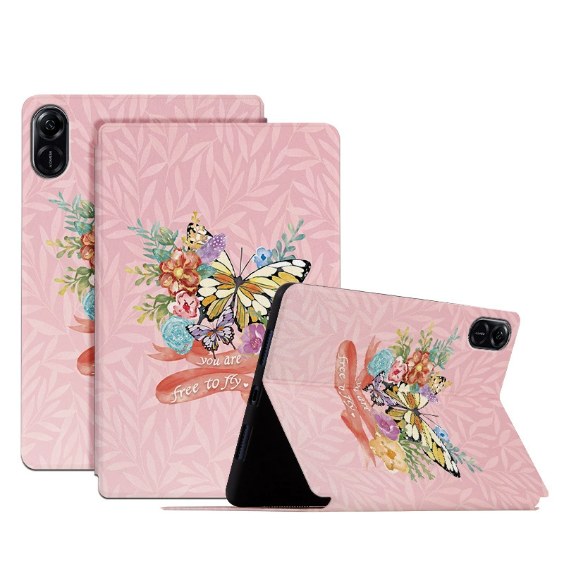 Подходит для Honor 11.5-дюймов PAD планшета, съемный кожаный чехол, милый мультяшный рисунок, акварель X9 X8 Pro защитный корпус