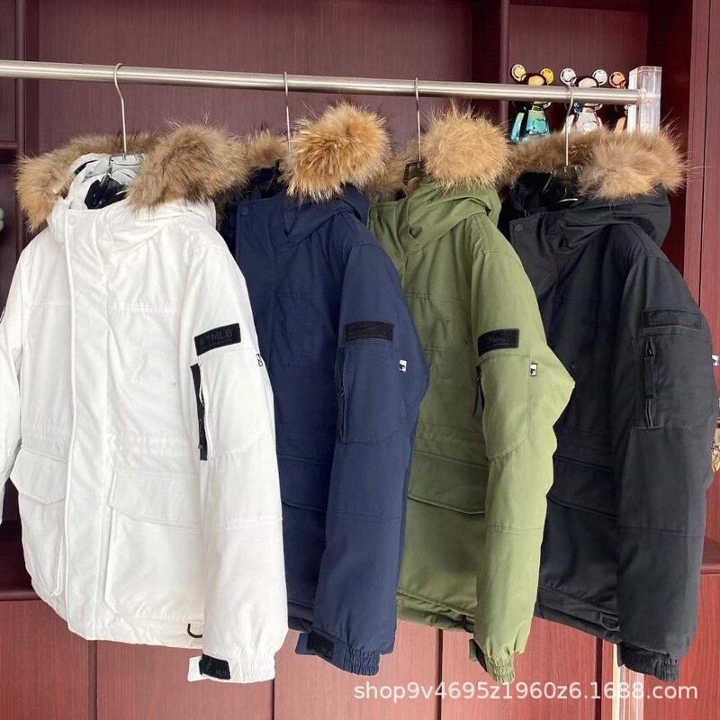 Putian High-End Version Ml13 First-Generation Large Logo Workwear Second-Generation Mid-Length down Jacket with Fur Collar Third-Generation Short Parka Coat Putian High-End Version Ml13 First-Generation Large Logo Workwear Second-Generation Mid-Length down Jacket with Fur Collar Third-Generation Short Parka Coat
