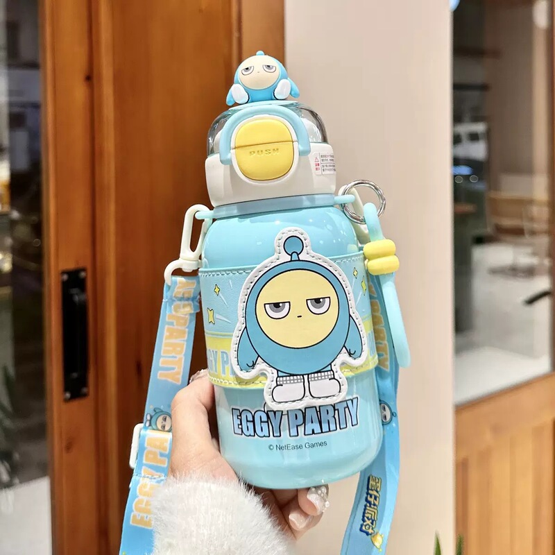 玉桂狗保温杯女生高颜值吸管水杯2025新款大容量双饮学生杯子礼品|undefined