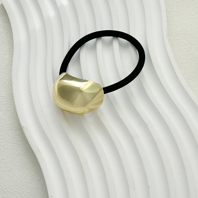 きわめてシンプルで冷たい風の金属の縄の合金の輪の新型の韓国系の高級感の馬尾は髪の筋の縄を縛ります。|undefined