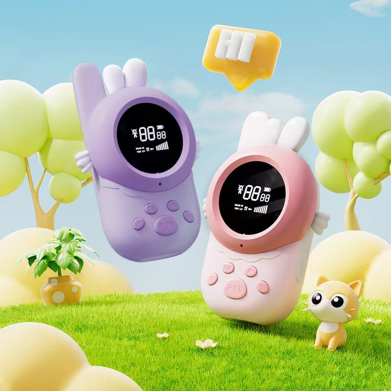 보라색 토끼 + 핑크 토끼