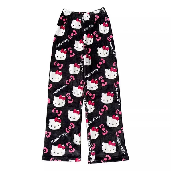 Flannel black trousers
