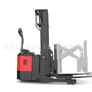 electric scissors reach stacker deep reach forklift