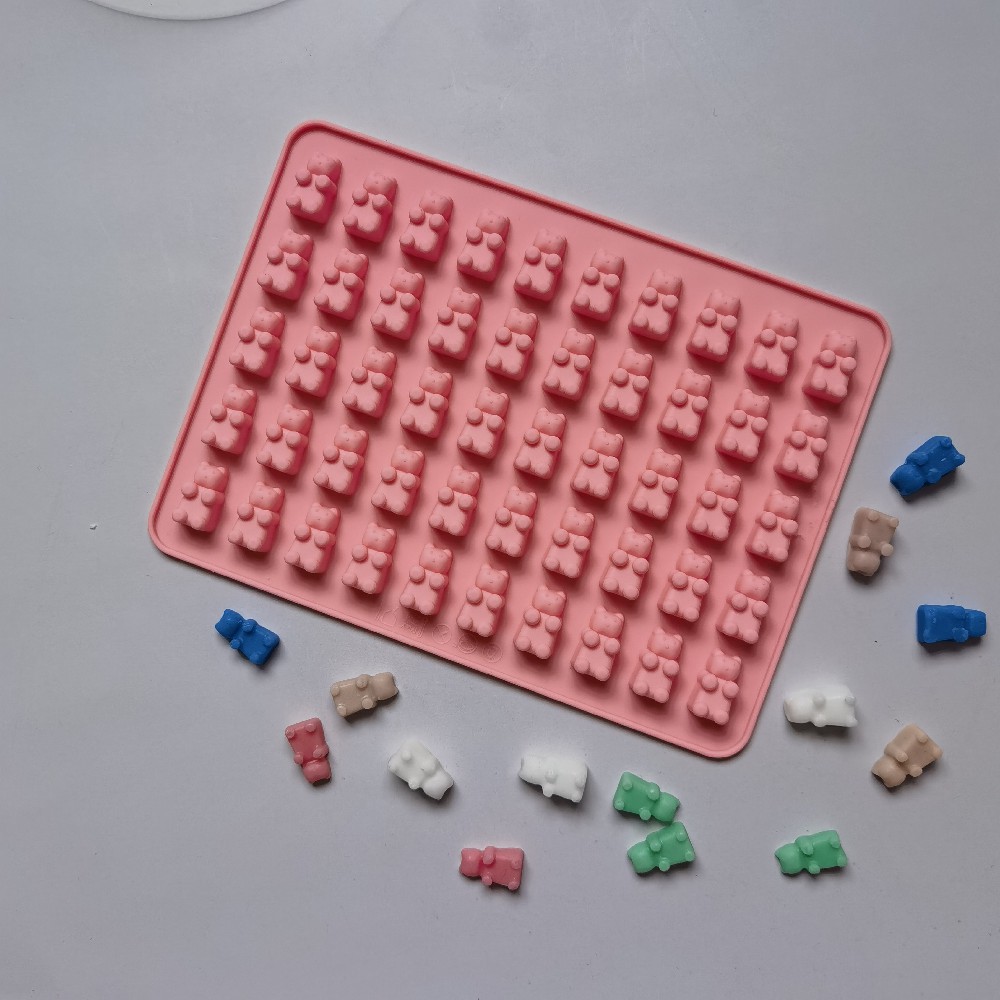 50 Lian Bear Chocolate 300 Molde de silicona Pudín Molde de postre Decoración de pasteles Utensilios para hornear de cocina