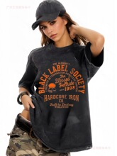��һ��ŷ���羳����ϴˮoversize����Ůt��������ӡ��t��