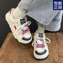 国潮小众原创大头鞋女2024夏季新款厚底百搭小白鞋潮女