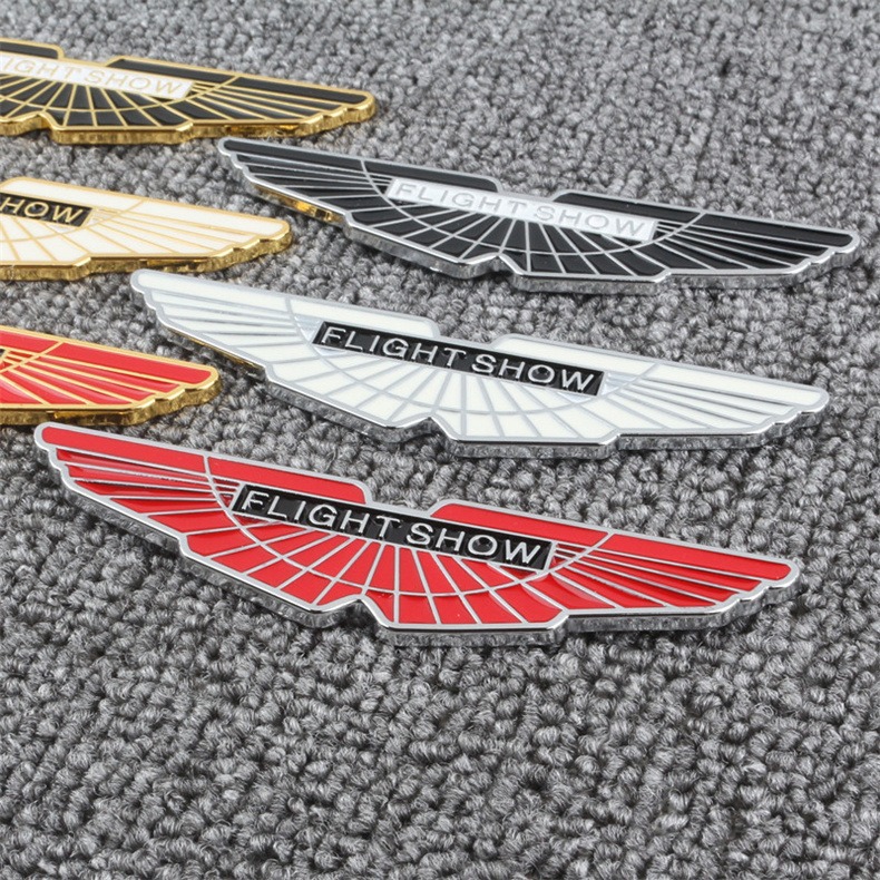 Car Modification Stickers Are Suitable for Porsche Car Logos, Lamborghini Metal Car Stickers, Stereo Stickers for Modified Steering Wheels