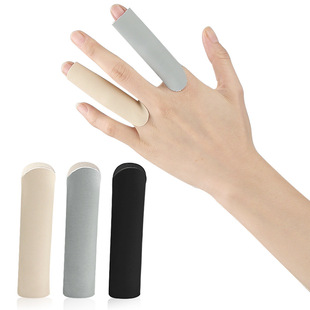 Cutting seamless elastic finger sleeve PU open finger guard sports curved fishing hook line warm finger guard