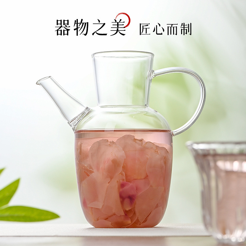 Water-Patterned Imitation Song Dynasty Glass Teapot, Hand-Held Rose Flower Teapot, Household Teapot with Filter, Small Teapot for One Person, Tea Set Water-Patterned Imitation Song Dynasty Glass Teapot, Hand-Held Rose Flower Teapot, Household Teapot with Filter, Small Teapot for One Person, Tea Set