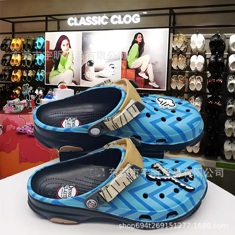 Spider-Man/Gundam/Demon Slayer Inosuke/Senji Special Hole Shoes Eva Beach Shoes Lazy Sandals