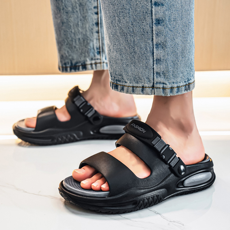 Zapatos de hombre verano nuevo estilo sandalias de tendencia para hombres con un zapato, sandalias y zapatillas de dos desgaste, zapatos de playa de ocio deportivo, zapatillas de hombre