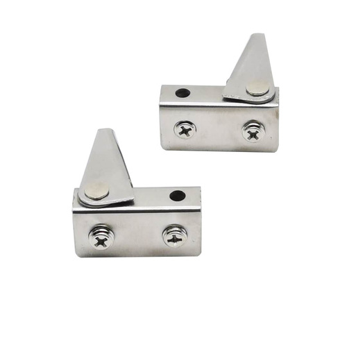 Stainless steel glass clamp glass without drilling up and down pivot hinge stainless steel glass display cabinet door hinge accessories