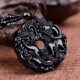 [Pendant] safety buckle green necklace pendant men's and women's personalized pendant jewelry factory wholesale