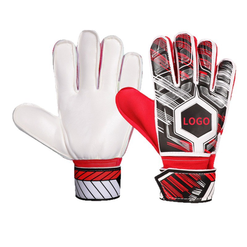 Guantes de portero de fútbol con protección de dedos de látex PU para adultos y niños, cinturón de cuero PU engrosado, equipo de protección anticaída, antideslizante.
