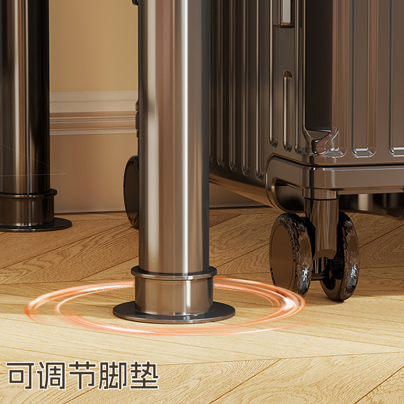 家庭用物置棚多層倉庫棚トランク収納棚ベランダ収納棚キッチン棚高脚鉄棚|undefined