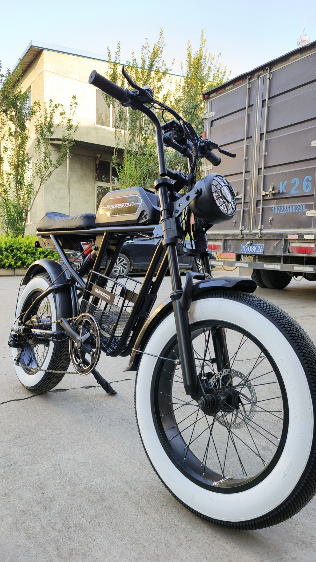 Super73 Style Retro Electric Bicycle Off-Road Fat Tire E-Bike