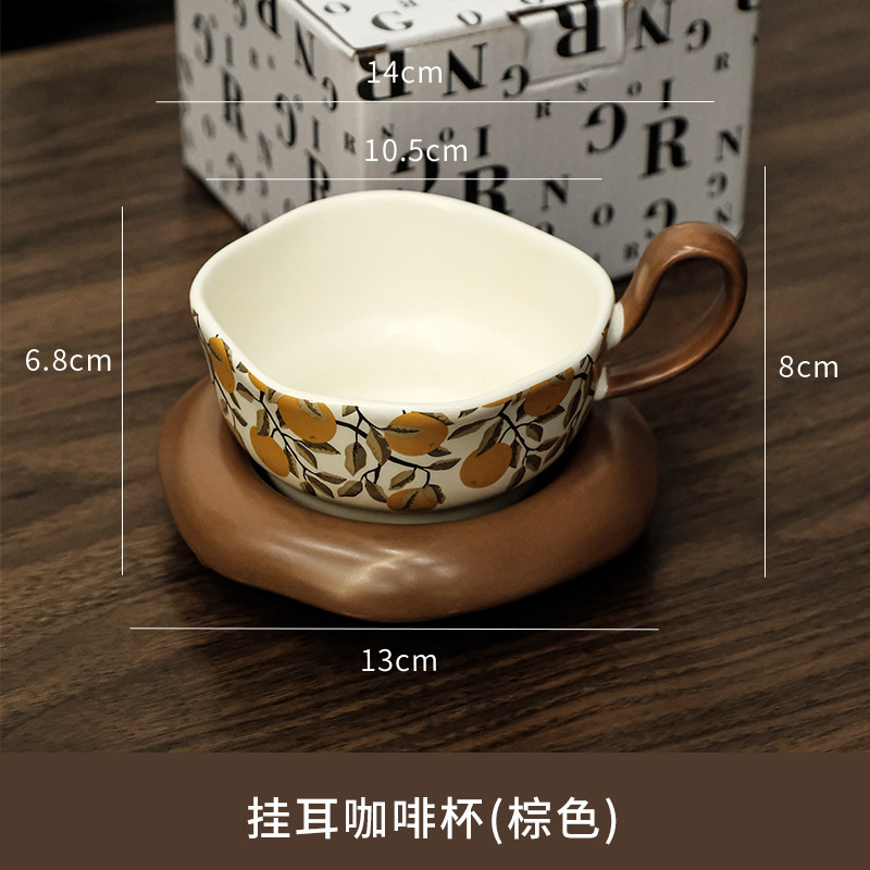 クリエイティブセラミック吊り耳ティーポットセット北欧風セラミック茶器セット家庭用コーヒーカップ皿ポットギフトセット|undefined