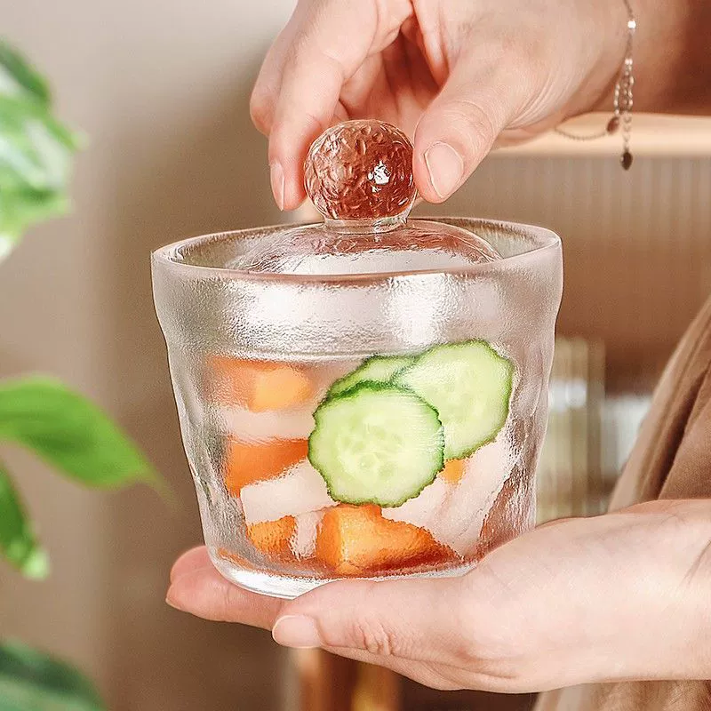 Японская банка для маринованных овощей из кованого стекла, пригодная для пищевых целей, банка для маринованных огурцов, банка для маринованных овощей, банка для кимчи, оставляющая пятна на коже в течение ночи, для домашнего использования.