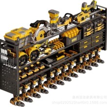 亚马逊工具四层十二壁挂式车库重型槽热销八槽十二槽收纳置物架