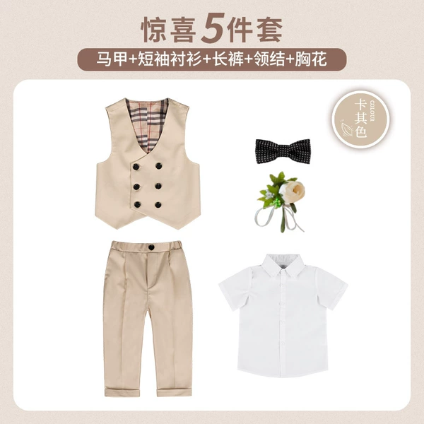 Vest, set, shirt