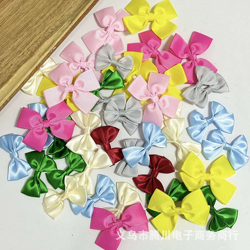 Пятно сплошной цветной резьбовой ремень ручной лук diy одежда галстук-бабочка обувь шапка аксессуары подарочная коробка декоративные аксессуары оптом