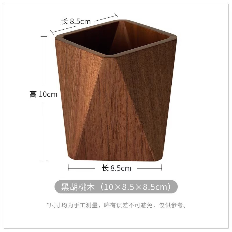 ペンホルダー収納ボックス北欧シンプルなオフィス研究クリエイティブパーソナライズされた文具学習インデスクトップ無垢材の装飾品|undefined