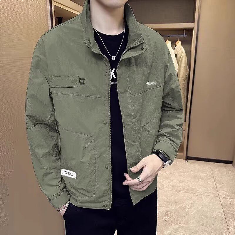 Versatile Men's Casual Jacket High-end Trendy Workwear Autumn Top_voghion.com