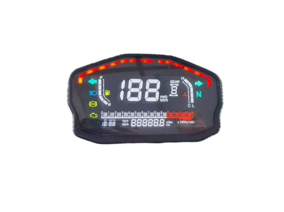 Motorcycle Modified Instrument Panel Ducati Lcd Instrument Panel Universal Digital Display Screen Compatible Instrument Panel