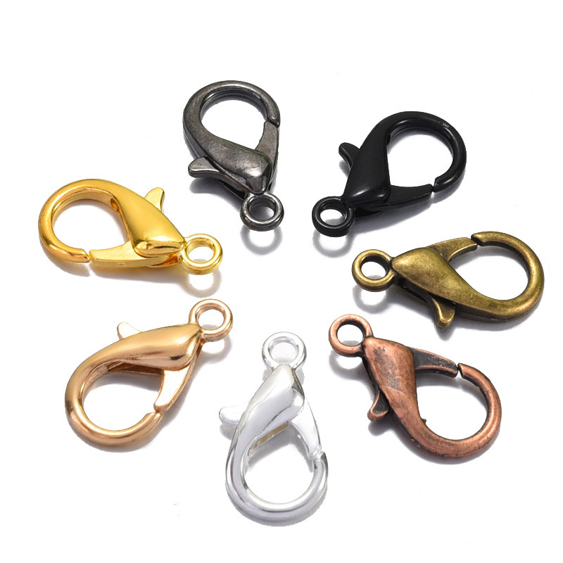 Color-Preserving Electroplated Zinc Alloy Lobster Clasp Jewelry Clasp DIY Jewelry Accessories Handmade Jewelry Connecting Clasp Head Material