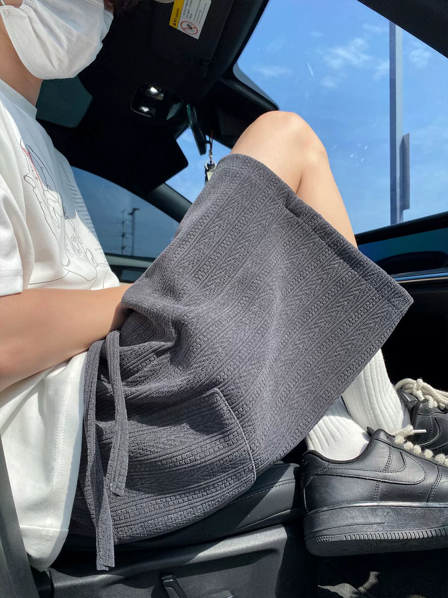Design summer shorts, trousers, oversize