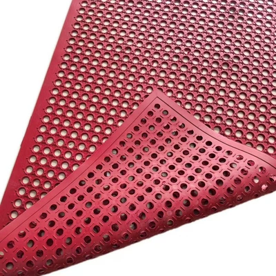 Kitchen oil-resistant and non-slip perforated drainage mat, workshop drainage perforated mat, rubber perforated mat for farms and ski resorts