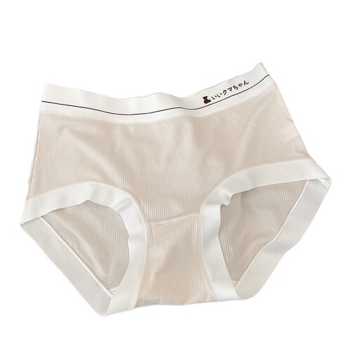 Modal cotton underwear women's seamless mid-waist 5A antibacterial cotton crotch Japanese girls' large size briefs