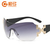 Fashionable sunglasses, windproof glasses, European style, light luxury style