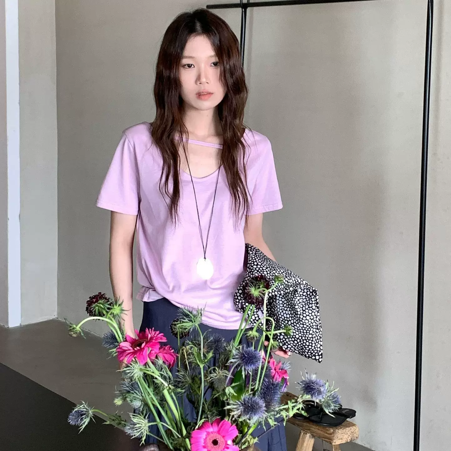 特价不退不换清凉前后两穿百搭短袖T恤十三行韩系休闲上衣女79128